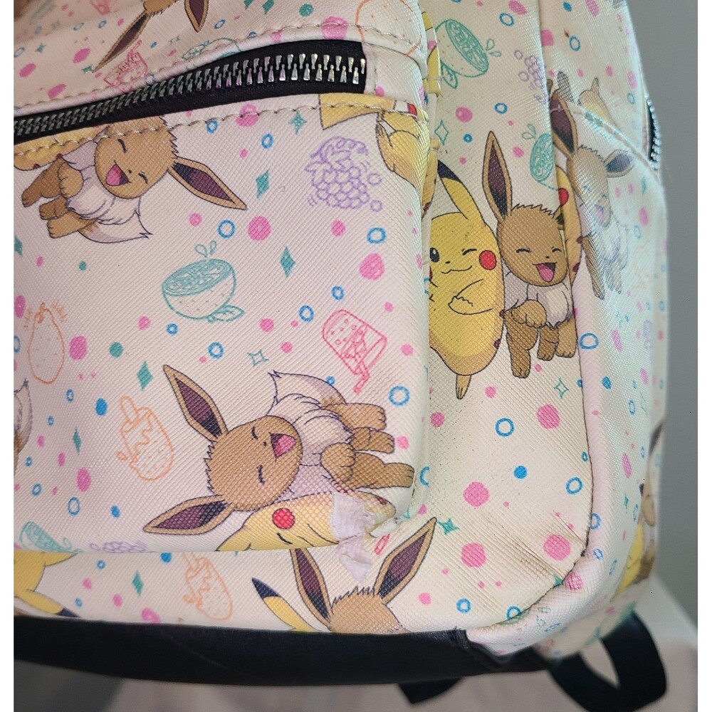 Bioworld Pokemon Pikachu & Eevee Snacks Mini Backpack Japanese Anime Fantasy - Picture 12 of 12